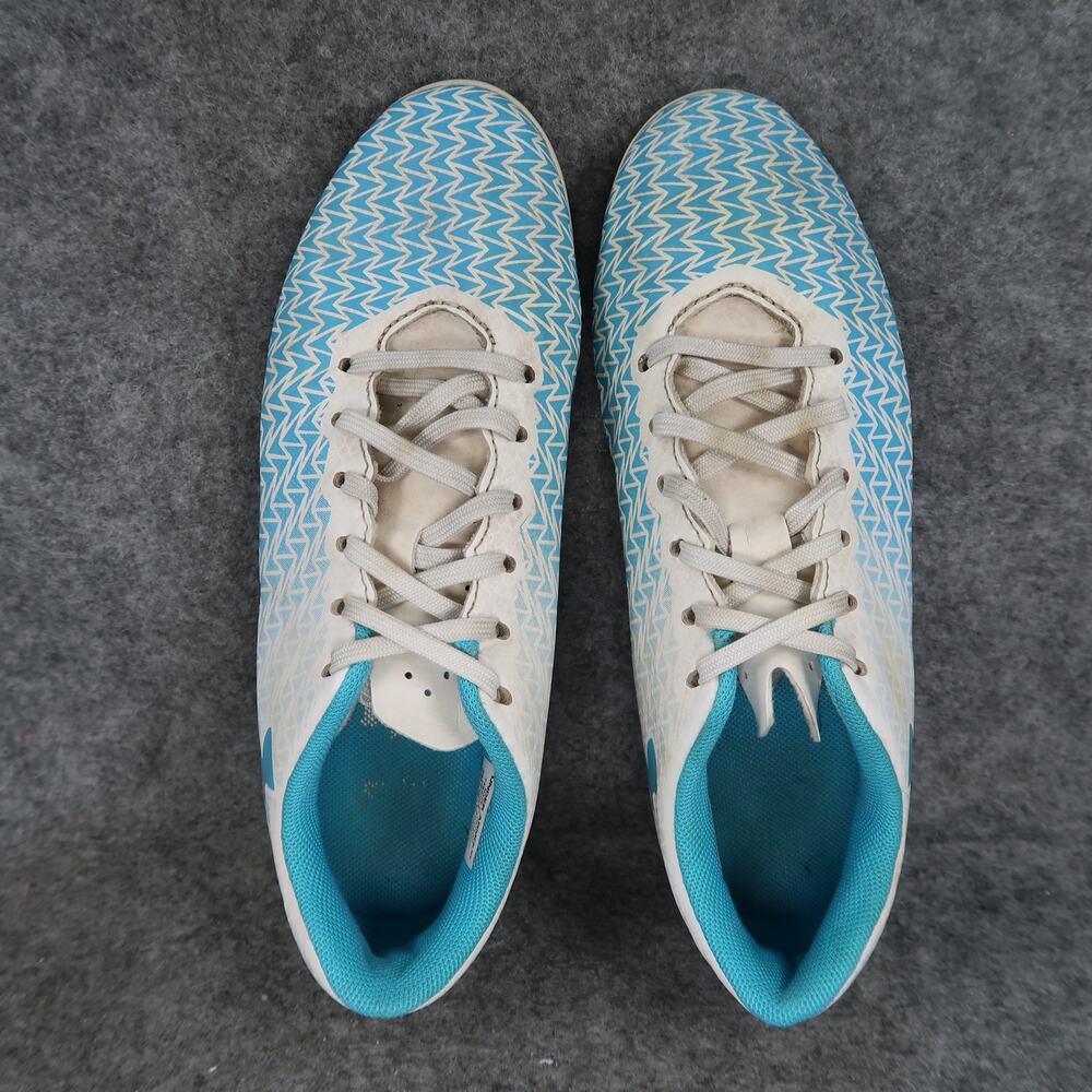 Under Armour Shoes Kids 2Y Soccer Cleats Athletic Sport Lace Up Blue White Youth - Picture 7 of 12